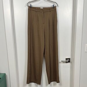 Princess Polly Chocolate Brown Wide-Leg Trousers